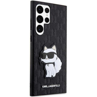 Karl Lagerfeld KLHCS23LSAKLHCPK S23 Ultra S918 pevné pouzdro černo/černé Saffiano Monogram Choupette