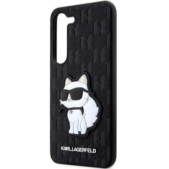 Karl Lagerfeld KLHCS23MSAKLHCPK S23+ S916 pevné pouzdro černo/černé Saffiano Monogram Choupette