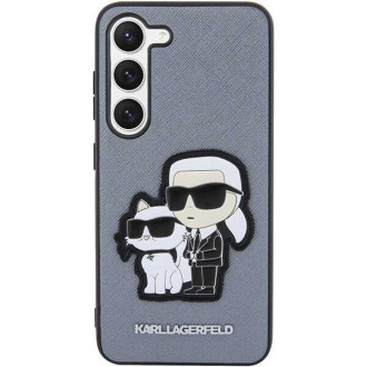 Karl Lagerfeld KLHCS23MSANKCPG S23+ S916 pevné pouzdro šedá/šedá Saffiano Karl &amp; Choupette