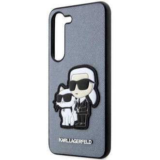 Karl Lagerfeld KLHCS23MSANKCPG S23+ S916 pevné pouzdro šedá/šedá Saffiano Karl &amp; Choupette