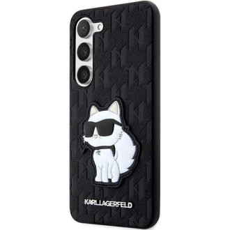 Karl Lagerfeld KLHCS23SSAKLHCPK S23 S911 pevné pouzdro černo/černé Saffiano Monogram Choupette