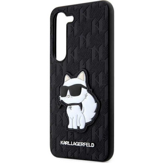 Karl Lagerfeld KLHCS23SSAKLHCPK S23 S911 pevné pouzdro černo/černé Saffiano Monogram Choupette