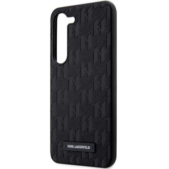Karl Lagerfeld KLHCS23SSAKLHPK S23 S911 pevné pouzdro černo/černé Saffiano Mono Metal Logo