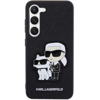 Karl Lagerfeld KLHCS23SSANKCPK S23 S911 pevné pouzdro černo/černé Saffiano Karl &amp; Choupette