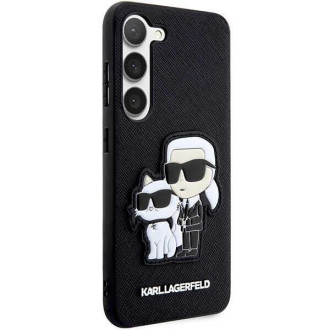 Karl Lagerfeld KLHCS23SSANKCPK S23 S911 pevné pouzdro černo/černé Saffiano Karl &amp; Choupette