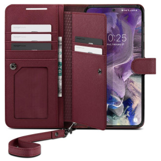 Spigen PENĚŽENKA "S" PLUS GALAXY S23 BORGUNDY