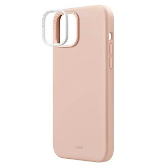 Uniq pouzdro Lino Hue iPhone 14 6.1&quot; Magclick Charging pink/blush pink