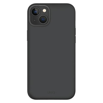 Uniq pouzdro Lino Hue iPhone 14 Plus 6,7&quot; Magclick Charging šedá/uhlově šedá