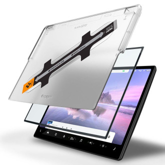 Tvrzené sklo Spigen GLAS.TR &quot;EZ FIT&quot; TESLA MODEL X 2022 / MODEL S 2021 ČERNÁ