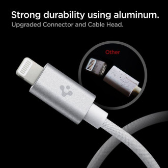 Spigen PB2200 ARCWIRE MFi Lightning KABEL 200CM BÍLÝ