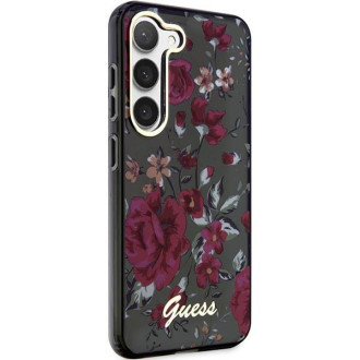 Guess GUHCS23MHCFWSA S23+ S916 zelené/kaki pevné pouzdro Flower Collection