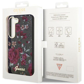 Guess GUHCS23MHCFWSA S23+ S916 zelené/kaki pevné pouzdro Flower Collection