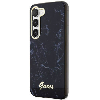 Guess GUHCS23MPCUMAK S23 +S916 černo/černé pevné pouzdro Marble