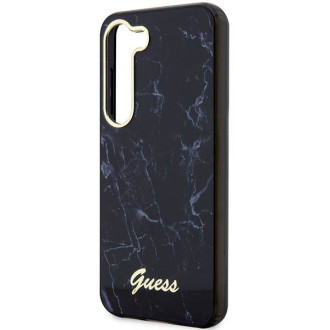 Guess GUHCS23MPCUMAK S23 +S916 černo/černé pevné pouzdro Marble