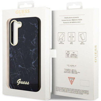 Guess GUHCS23MPCUMAK S23 +S916 černo/černé pevné pouzdro Marble