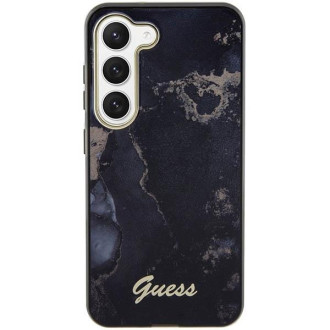 Guess GUHCS23SHTMRSK S23 S911 černo/černé pevné pouzdro Golden Marble Collection