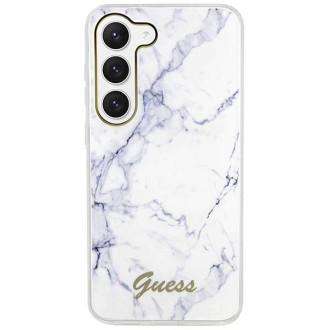 Guess GUHCS23SPCUMAH S23 S911 bílá/bílá pevná skříň Marble