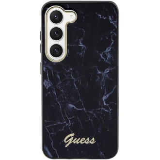 Guess GUHCS23SPCUMAK S23 S911 černo/černé pevné pouzdro Marble