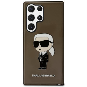 Karl Lagerfeld KLHCS23LHNIKTCK S23 Ultra S918 černo/černé pevné pouzdro Ikonik Karl Lagerfeld