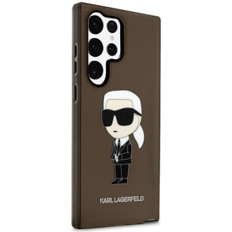 Karl Lagerfeld KLHCS23LHNIKTCK S23 Ultra S918 černo/černé pevné pouzdro Ikonik Karl Lagerfeld