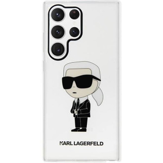 Karl Lagerfeld KLHCS23LHNIKTCT S23 Ultra S918 průhledný pevný kufr Ikonik Karl Lagerfeld