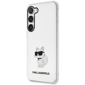 Karl Lagerfeld KLHCS23MHNCHTCT S23+ S916 průhledné pevné pouzdro Ikonik Choupette