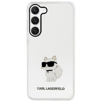 Karl Lagerfeld KLHCS23MHNCHTCT S23+ S916 průhledné pevné pouzdro Ikonik Choupette
