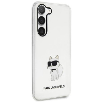 Karl Lagerfeld KLHCS23MHNCHTCT S23+ S916 průhledné pevné pouzdro Ikonik Choupette
