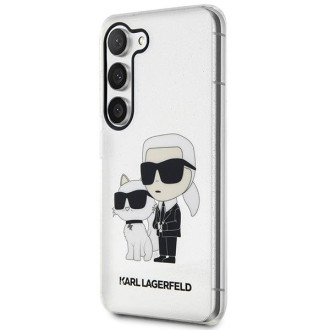 Karl Lagerfeld KLHCS23MHNKCTGT S23+ S916 transparentní pevný kufr Glitr Karl&amp;Choupette