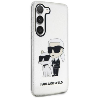 Karl Lagerfeld KLHCS23MHNKCTGT S23+ S916 transparentní pevný kufr Glitr Karl&amp;Choupette