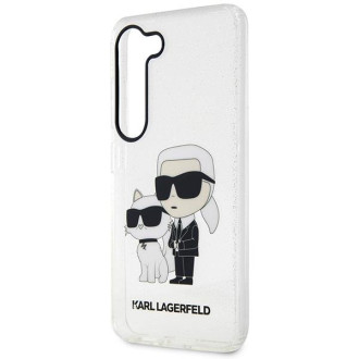 Karl Lagerfeld KLHCS23MHNKCTGT S23+ S916 transparentní pevný kufr Glitr Karl&amp;Choupette
