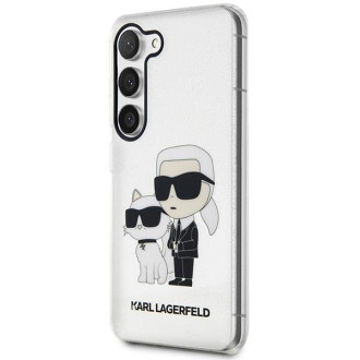 Karl Lagerfeld KLHCS23SHNKCTGT S23 S911 transparentní pevný kufr Glitr Karl&Choupette