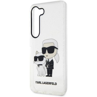 Karl Lagerfeld KLHCS23SHNKCTGT S23 S911 transparentní pevný kufr Glitr Karl&Choupette