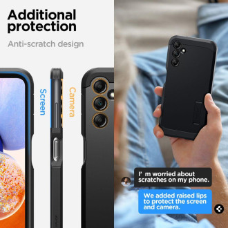 Spigen TOUGH ARMOR GALAXY A14 5G ČERNÁ