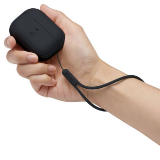Spigen SILICONE FIT STRAP Apple AIRPODS PRO 1/2 ČERNÁ