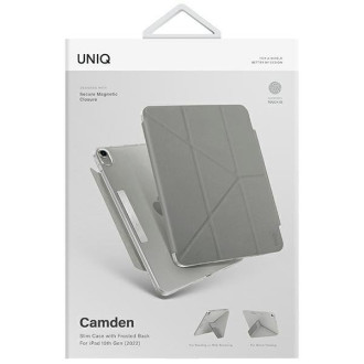 Uniq pouzdro Camden iPad 10 gen. (2022) šedá/šedá fosilní Antimikrobiální