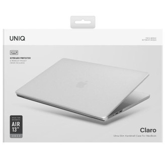 Uniq pouzdro Claro MacBook Air 13 (2022) transparentní/holubičí matné čiré