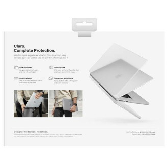Uniq pouzdro Claro MacBook Air 13 (2022) transparentní/holubičí matné čiré