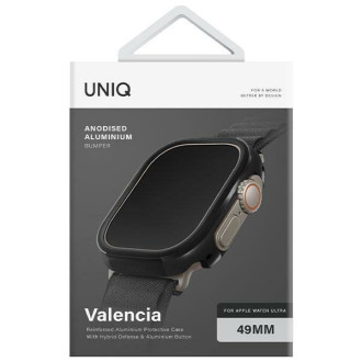 Uniq Valencia Apple Watch Ultra 49mm pouzdro. černá/půlnoční černá