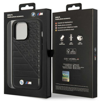 Pouzdro BMW BMHCP14L22PMGK iPhone 14 Pro 6.1&quot; černo/černý Bi vzor