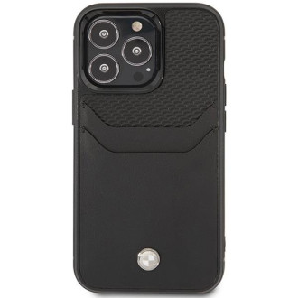 Pouzdro BMW BMHCP14L22RSEPK iPhone 14 Pro 6,1&quot; černá/černá, slot na kartu