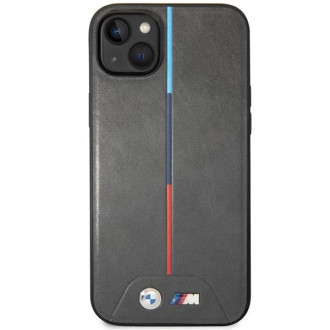 Pouzdro BMW BMHCP14M22PVTA iPhone 14 Plus 6,7&quot; šedá/šedá prošívaná tricolor