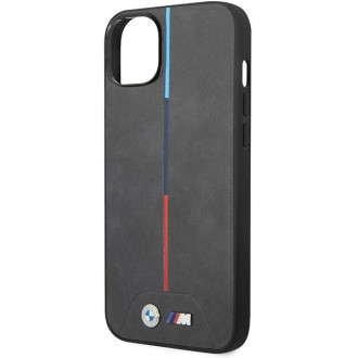 Pouzdro BMW BMHCP14M22PVTA iPhone 14 Plus 6,7&quot; šedá/šedá prošívaná tricolor