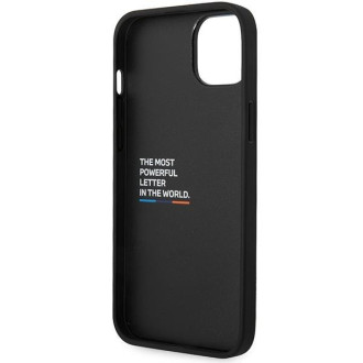 Pouzdro BMW BMHCP14M22PVTA iPhone 14 Plus 6,7&quot; šedá/šedá prošívaná tricolor