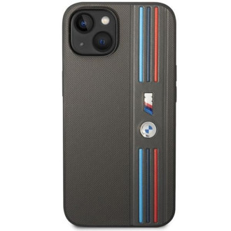 Pouzdro BMW BMHCP14S22PPMA iPhone 14 6.1&quot; šedá/šedá Tricolor M Collection