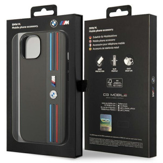 Pouzdro BMW BMHCP14S22PPMA iPhone 14 6.1&quot; šedá/šedá Tricolor M Collection
