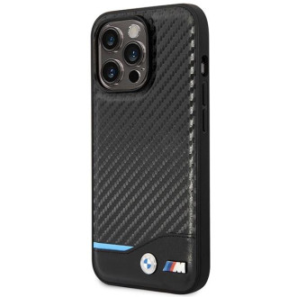 Pouzdro BMW BMHMP14L22NBCK iPhone 14 Pro 6.1&quot; černo/černé Carbon MagSafe