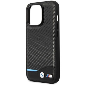 Pouzdro BMW BMHMP14L22NBCK iPhone 14 Pro 6.1&quot; černo/černé Carbon MagSafe