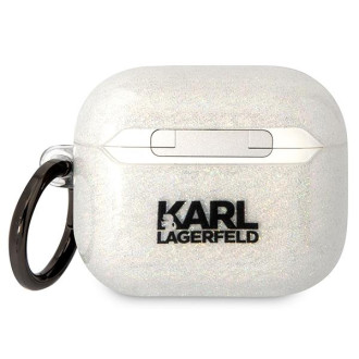 Karl Lagerfeld KLA3HNKCTGT kryt Airpods 3 průhledný Glitr Karl&amp;Choupette