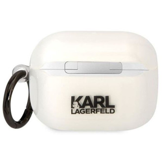 Karl Lagerfeld KLAPHNCHTCT Airpods Pro kryt průhledný Ikonik Choupette
